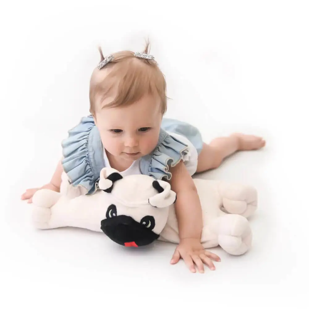 PUPPET ZIP TOYS PUG ZE MARFIM - TAMANHO 31cm x 38cm